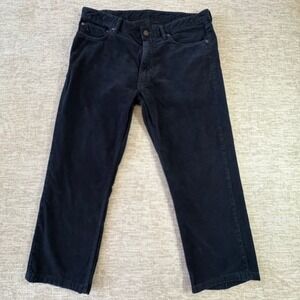 Ralph Lauren 36x25 SHORT Navy Blue Corduroy Pants Menswear Casual‎ Classic